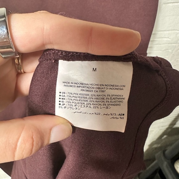 Old Navy Burgundy Medium Maternity Cap Sleeve Dress Size M - Picture 5 of 6